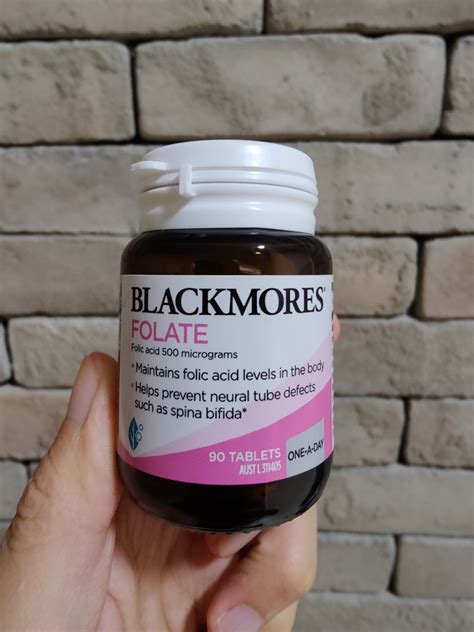 Blackmores Folate Mcg Tablets Health Nutrition Health