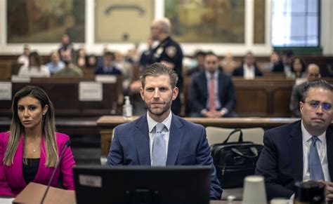 Eric Trump Testifies In New York Civil Fraud Trial Former President