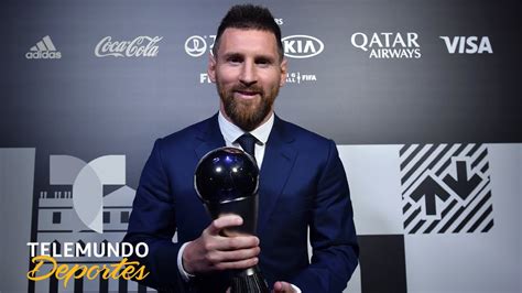 Lionel Messi Gana El Primer Premio The Best De Su Carrera Telemundo