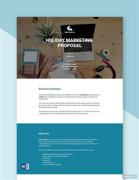 Marketing Proposal Sample Template - Google Docs, Word, Apple Pages ...