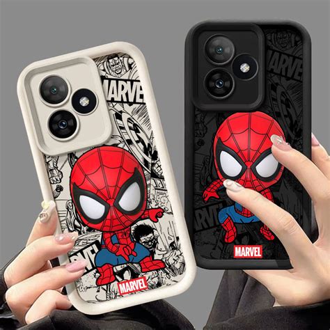 Cartoon Marvel Spider Man Cute Phone Case For Infinix Hot 40 30 20 Note 40 30 VIP Casing For