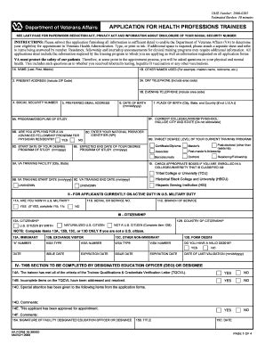 Fillable Online Instructions For Completing Va Form D For All