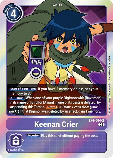 Keenan Crier Alternative Being Booster Digimon Card Game