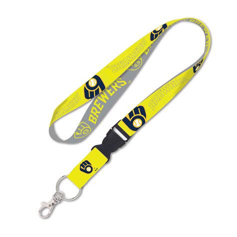 Milwaukee Brewers Neon Lanyard W Detachable Buckle