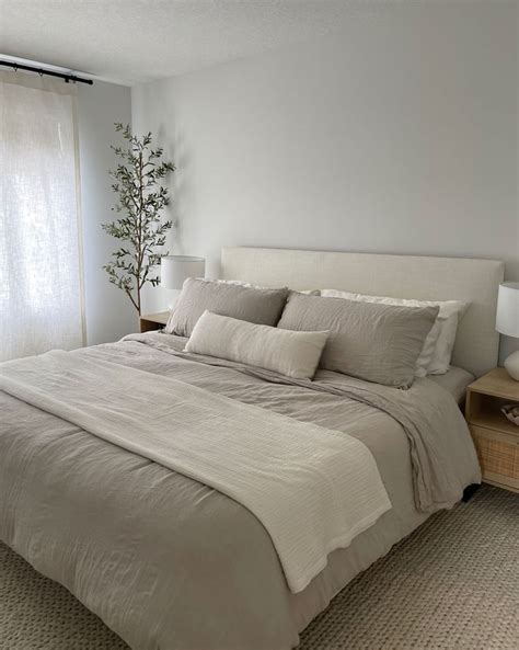 Cotton Muslin Bedspread Curated On Ltk In Minimalist Bedroom