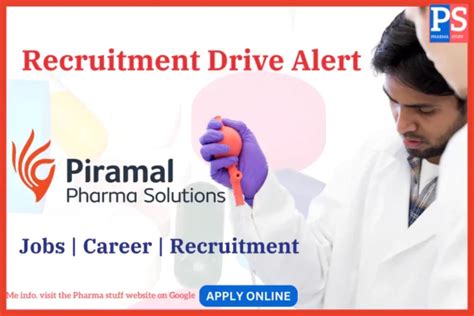 Piramal Pharma Solutions Hiring Quality Control Executive MSc Chemistry