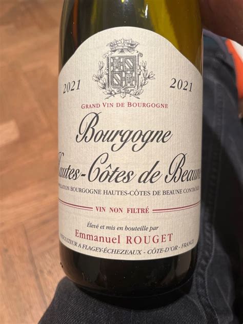 Emmanuel Rouget Bourgogne Hautes C Tes De Beaune Blanc France