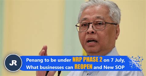 Penang to be under NRP Phase 2 on 7 July, What businesses can reopen ...