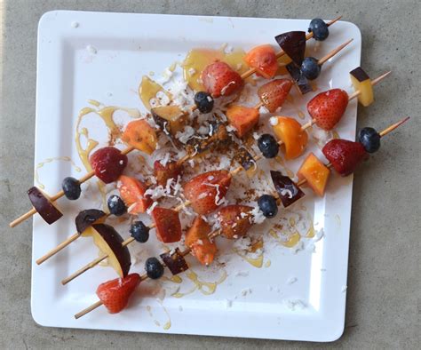 Grilled Honey Coconut Fruit Kebabs The Nutritionist Reviews