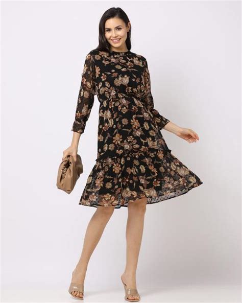 Buy Floral Print Fit And Flare Dress Online At Best Prices In India