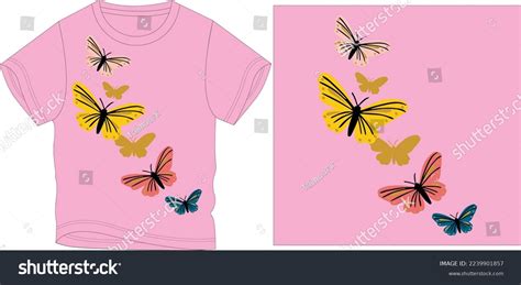 Colorful Butterflies Graphic Design Vector Illustration Stock Vector (Royalty Free) 2239901857 ...