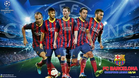 Barcelona Uefa Champions 20132014 Papel De Parede Hd Plano De Fundo