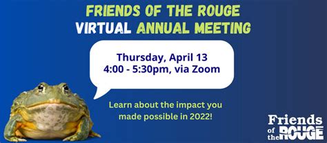 2023 Annual Membership Meeting – Friends of the Rouge