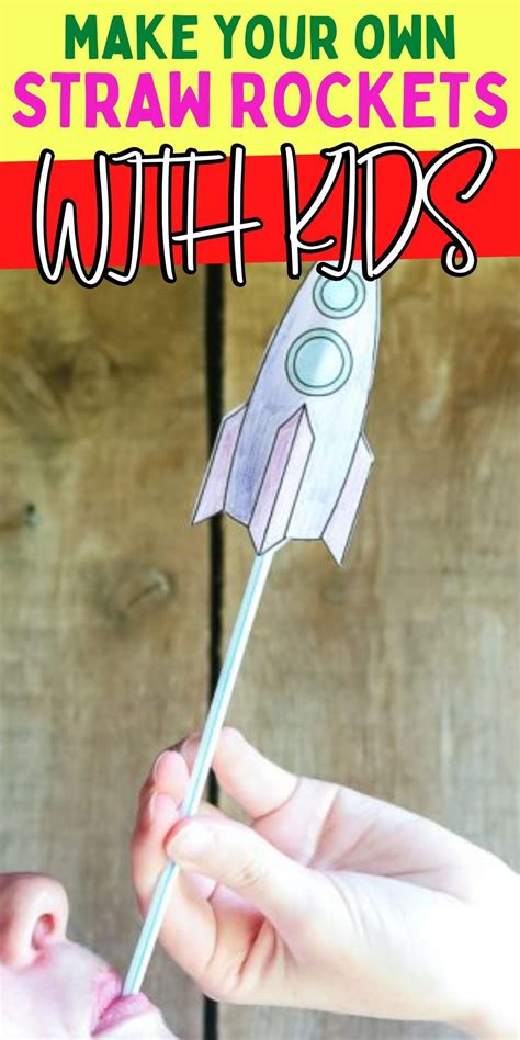 Make A Straw Rocket With A Free Printable File Straw Rocket Straw