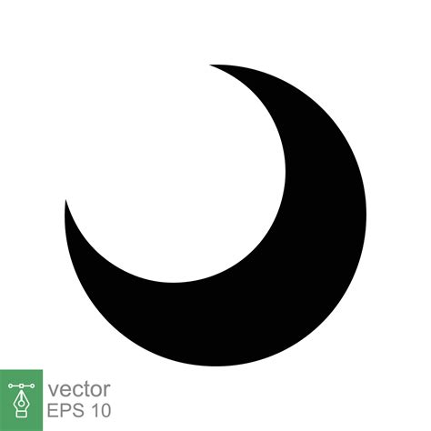 Icono De La Luna Estilo S Lido Simple Media Luna Media Luna