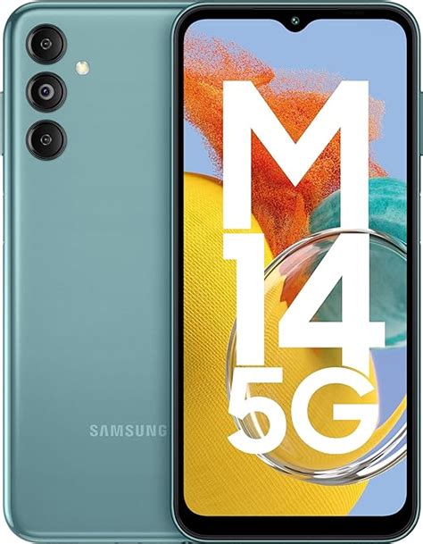 SAMSUNG Galaxy M14 5G (Smoky Teal, 6GB, 128GB Storage) | 50MP Triple ...