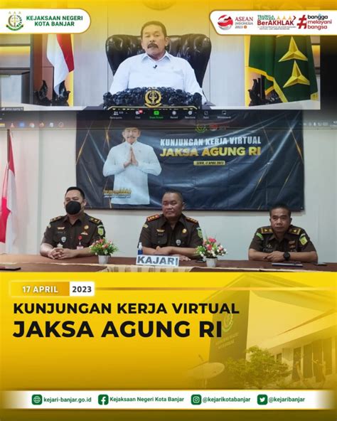 Kunjungan Kerja Virtual Jaksa Agung Ri Kejaksaan Negeri Kota Banjar