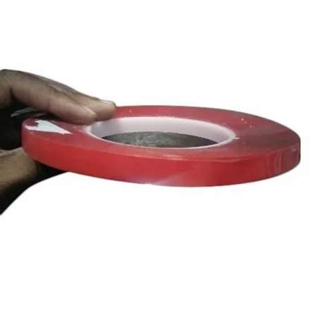 Single Sided Mm Red Polyester Tape For Electrical Fitting Packaging