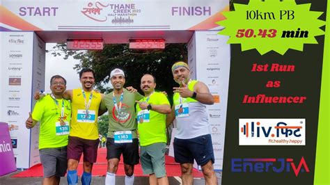 Thane Creek Half Marathon 2023 Hit 10km Personal Best Time Tata