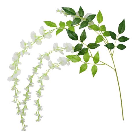 Ginger Ray White Wisteria Garland 4 Pieces Hobbycraft