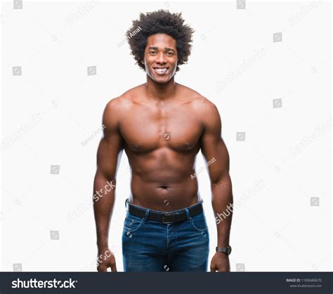 Afro American Shirtless Man Showing Nude Stock Photo Shutterstock