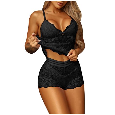 Yuhaotin Women Lingerie Women Lace Lingerie Sleepwear Suit Sleepwear