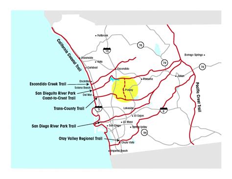 California Coastal Region Map