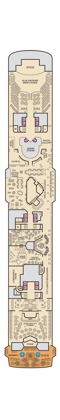 Carnival Ecstasy Deck Plans