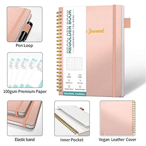 Regolden Book Reading Journals For Book Lovers Book Journal Reading