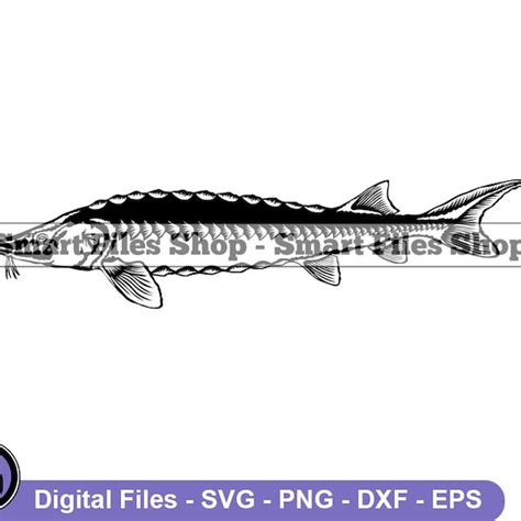 Lake Sturgeon Spearing Svg Etsy