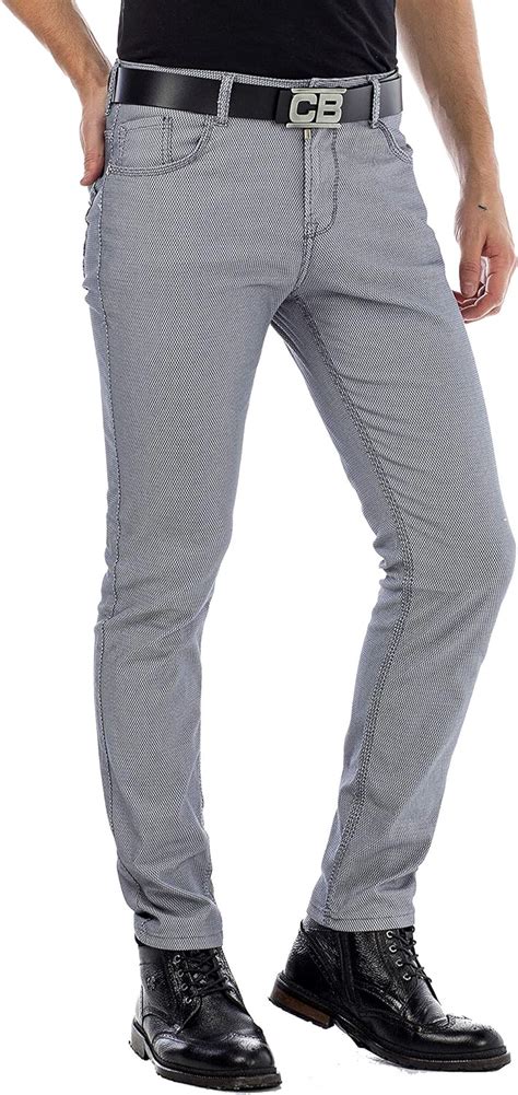 Cipo Baxx Jean Pour Homme Coupe Slim En Denim Gris W L