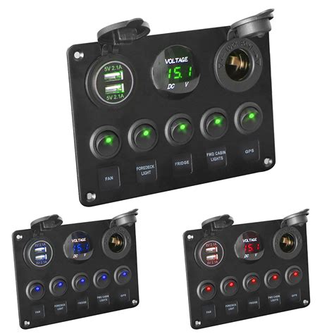 Painel De Interruptor Led Rocker Switch Mar Timo Prova D Gua