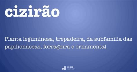 Cizirão - Dicio, Dicionário Online de Português