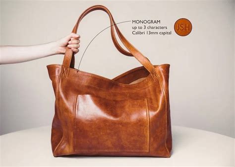 Se produkter som liknar Medium Leather Tote Bag Shopp på Tradera