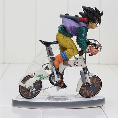 Son Goku Kakarot Riding Bicycle Bike Nunchuks Dragon Ball Figure