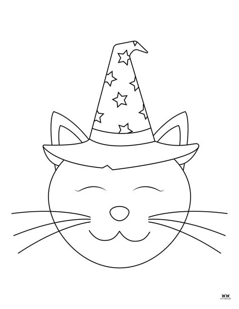 Halloween Cat Coloring Pages Free Pages Printabulk