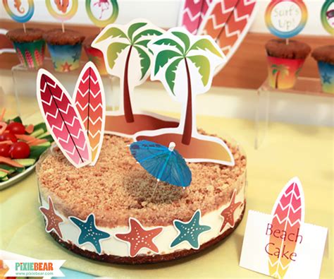 Summer Beach Party Ideas | Pixiebear Party Printables