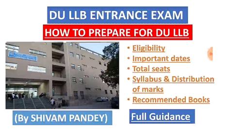 HOW TO PREPARE FOR DU LLB ENTRANCE EXAM DU LLB ENTRANCE EXAM DU