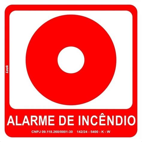 Placa Alarme De Incêndio Fotoluminescente E2 Tamanho 20x20cm Leroy Merlin