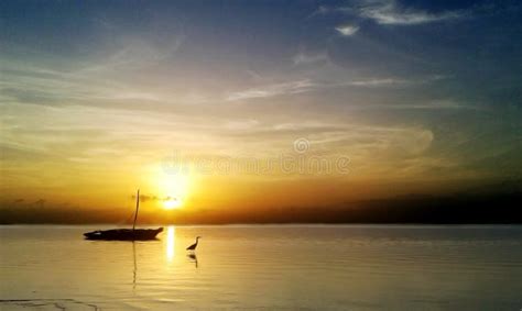 Sun Rise in Kenya North Coast Stock Image - Image of north, fishing ...
