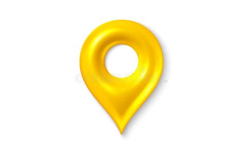 Yellow Location Marker Stock Illustrations 9242 Yellow Location