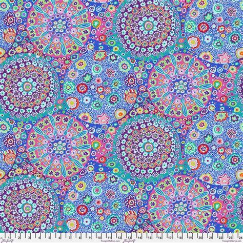 Kaffe Fassett Classics Millefiore Aqua Fabric By Kaffe Fassett Free Spirit Fabrics My