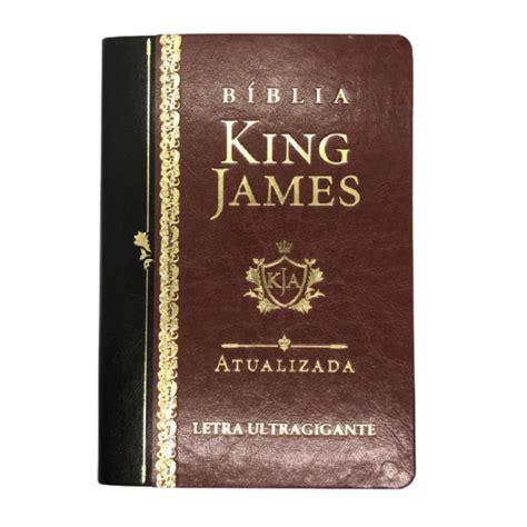 B Blia King James Ultragigante Fiel Capa Luxo Marrom Submarino