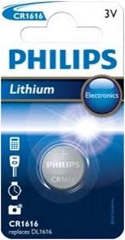 5 Stuks Philips CR1616 3v Lithium Knoopcelbatterij Bol