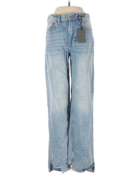 ALLSAINTS Solid Blue Jeans 26 Waist - 71% off | ThredUp