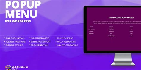 Popup Menu WordPress Plugin Codester