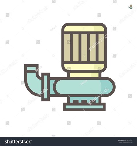 Centrifugal Pump Vector Icon Powered By Stock Vector Royalty Free