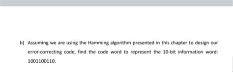 Solved 6 Suppose We Want An Error Correcting Code That Will Chegg