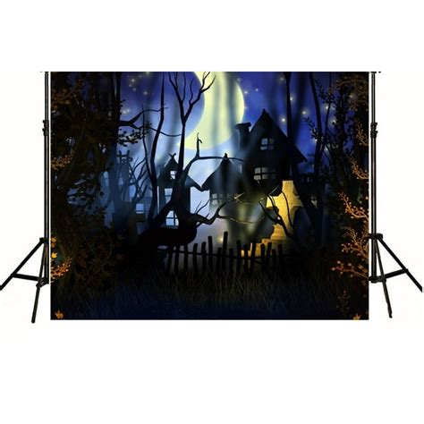 MOHome 7x5ft Halloween photography backdrops cemetery haunted house Photography backdrops ...