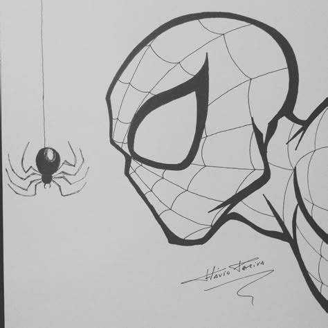 Desenho Simples Homem Aranha